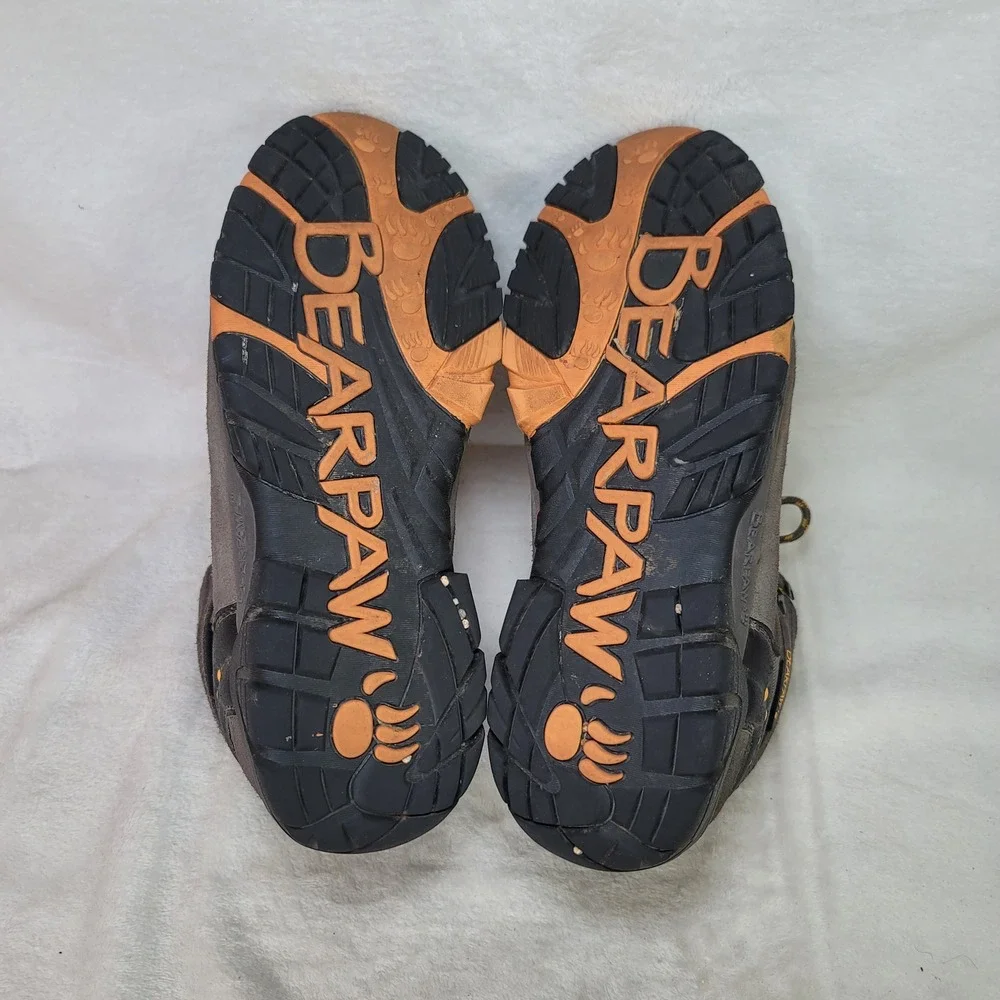 Bearpaw Brock Wide Mens Waterproof Hiking Boots Grey Black 11.5 Gorpcore Utility